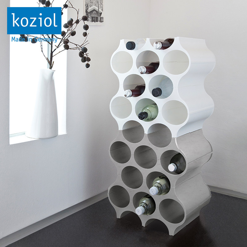德国Koziol蜂巢红酒架创意多层葡萄酒红酒展示架客厅装饰摆件