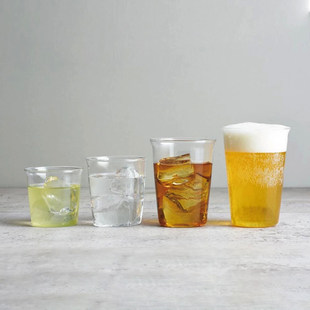 Japanese glass cold drink, wineglass, clear water glass, tea cup