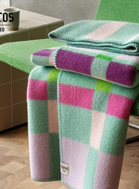 挪威Roros Tweed北欧纯羊毛毯秋冬沙发盖毯家用午睡毯床尾毯子