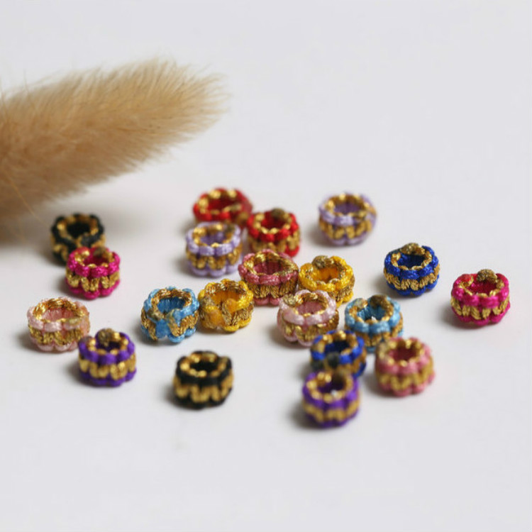 b302璎珞结扣线圈中国结菠萝球平结编织材料diy饰品配件间隔饰品