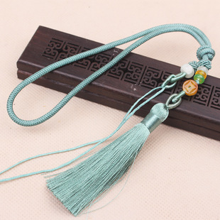 A255流苏后视镜挂绳半成品编织手把件文玩吊坠玉汽车diy材料配饰