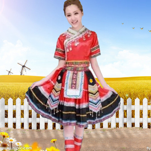 演出少数民族云南贵州儿童舞蹈服