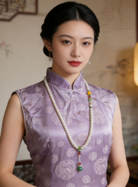 珍珠项链2025新款爆款女款长款毛衣链  新中国式中国风项链配旗袍