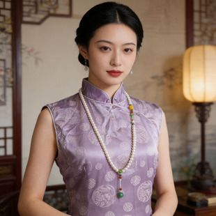 珍珠项链2025新款爆款女款长款毛衣链  新中国式中国风项链配旗袍