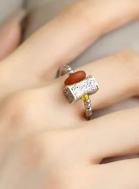 事事如意柿子指环戒指