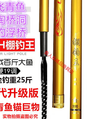 棚钓王二代大物竿飞青鱼竿锚鱼竿