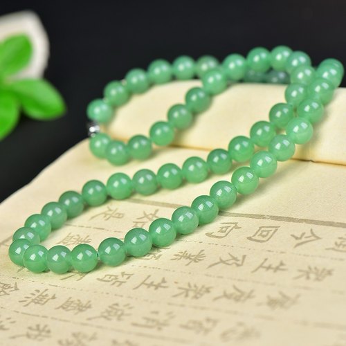 天然水晶都东陵玉串珠项链