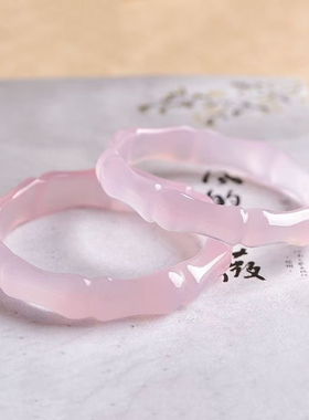 公主风女款芙蓉玉玛瑙竹节手镯