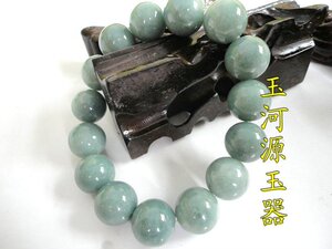 正品天然缅甸翡翠玉A货油青手链老坑翡翠玉石圆珠手串 玉质细腻特