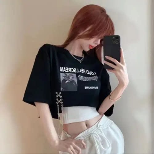 叠穿韩舞短款套装女团kpop