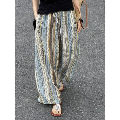 慵懒休闲裤女滔川“度假风”