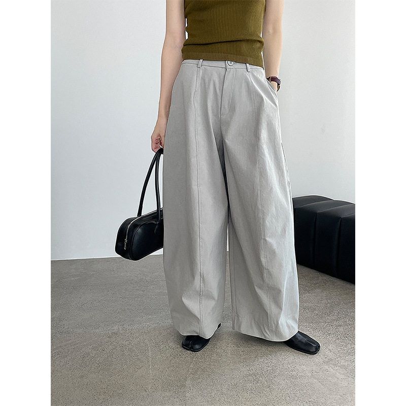 弯刀裤女休闲裤滔川韩系休闲廓形