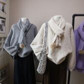 2025秋冬新款 韩系氛围感圆领百搭保暖减龄套头毛衣女5726强明女装