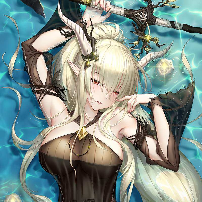 高档【萌猫原创】明日方舟闪灵泳装周边二次元等身抱枕靠枕双面枕