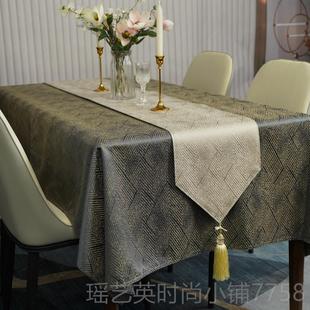 茶几桌布桌ins北欧电视生柜餐桌布艺长方形家用现代书简学约 正品