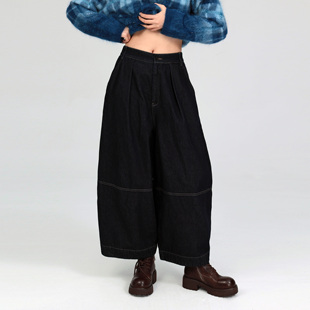 灯笼裤 气球裤 日系复古极简松驰牛仔裤 WOODSDENIMLAB 小敏推荐