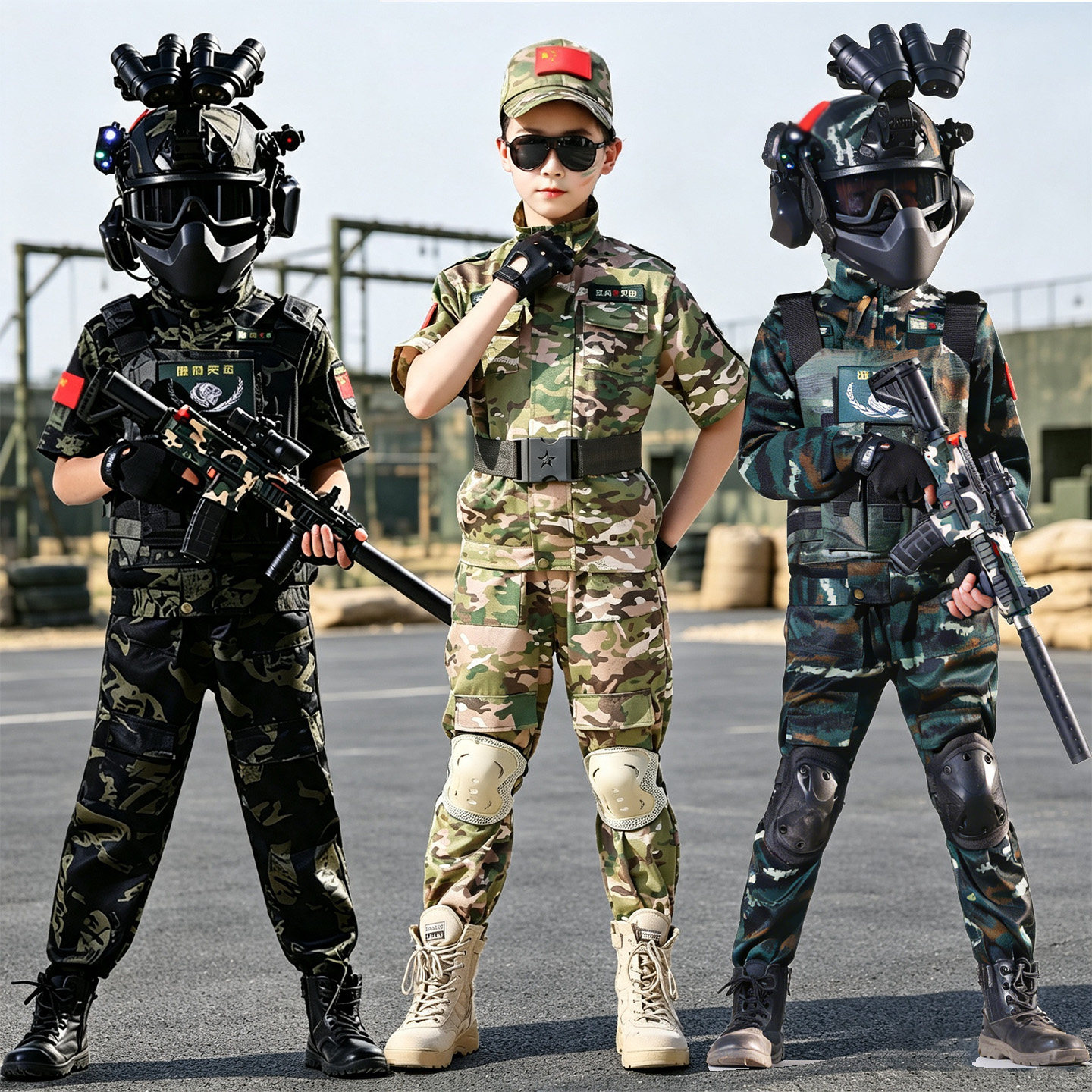 儿童迷彩服套装特种兵套装