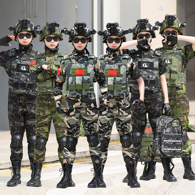 迷彩服男女特种兵军训秋季夏令营