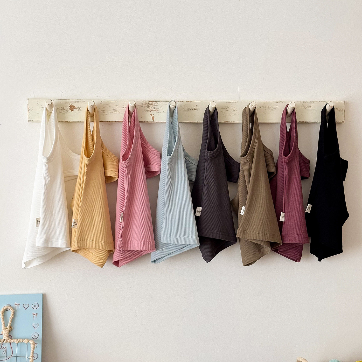 2026儿童螺纹背心优可丝棉男女童薄款圆领打底衫宝宝无袖t恤外穿