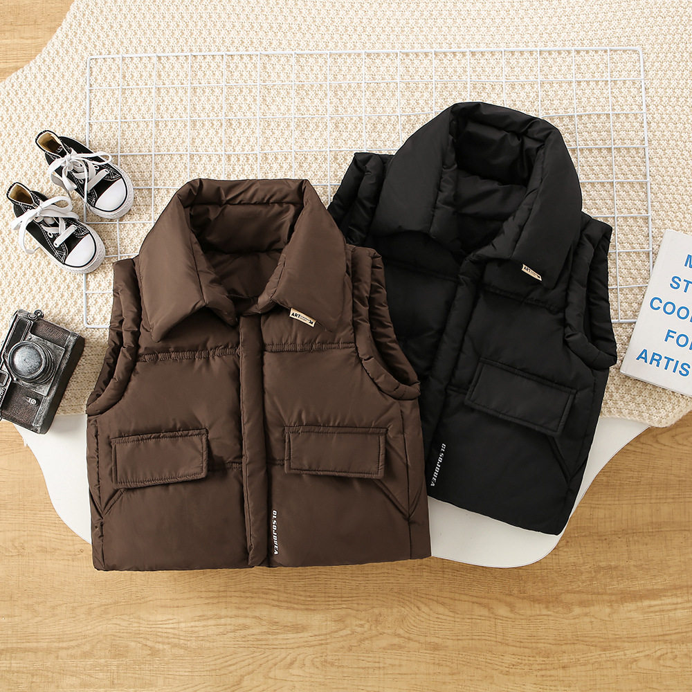 马甲女立领短款单排扣马夹小个子轻便外套白鸭绒背心可外穿加厚