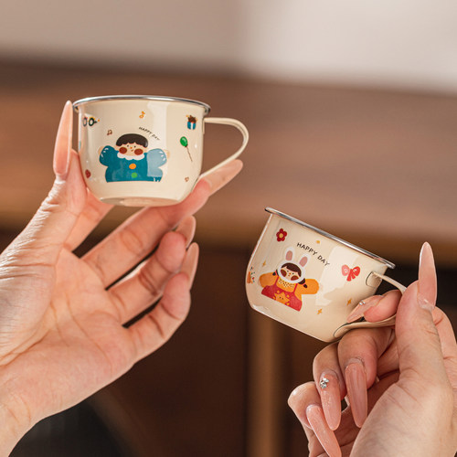 316儿童水杯不锈钢家用宝宝专用杯子食品级牛奶杯婴儿喝水学饮杯