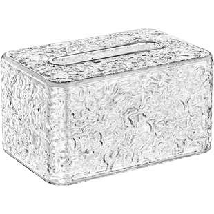 轻奢纸巾盒客厅家用茶几高颜值收纳盒高档摆件创意餐巾纸盒抽纸盒