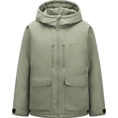 森马潮酷三防中长款宽松羽绒服男