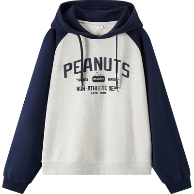 森马美式复古运动风连帽卫衣男装