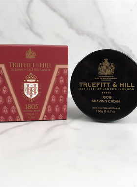 英国Truefitt&Hill特洛菲特男1805檀香剃须膏软化胡须刮胡膏泡沫