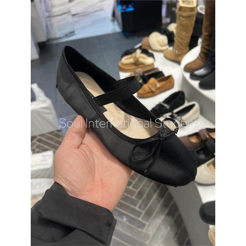 韩国松紧带芭蕾舞鞋女灰姑娘圆头蝴蝶结平底玛丽珍鞋百搭单鞋,女鞋,时尚芭蕾鞋,淘宝优惠券,粉丝福利购,淘宝优惠卷