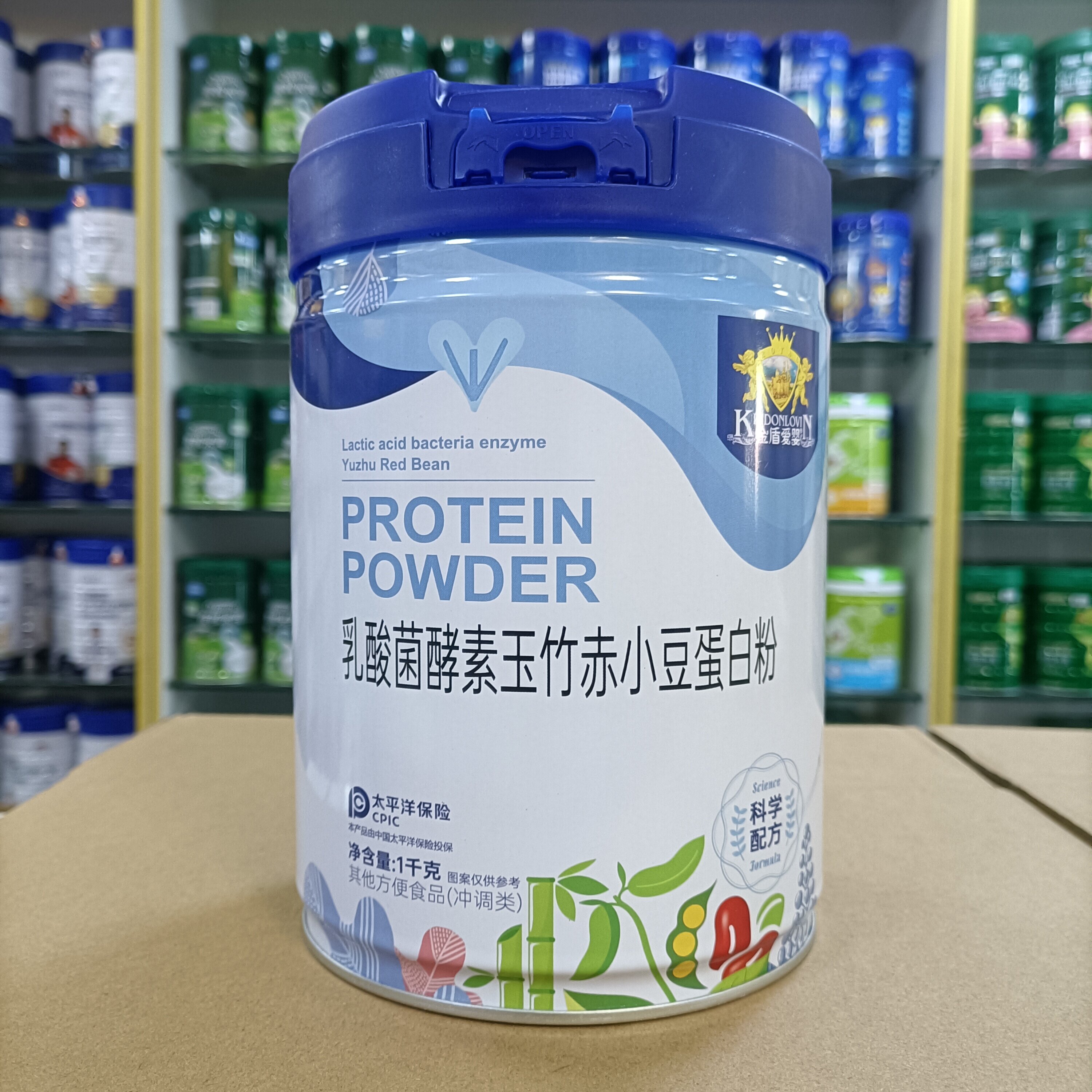 进店咨询 金盾爱婴蛋白粉乳酸菌酵素玉竹赤小豆蛋白质粉1千克罐装