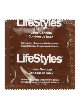 美国进口LifeStyles NON-LUBRICATED无润滑口交避孕套安全套单片