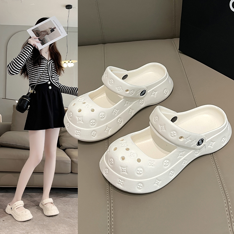 玛丽珍洞洞鞋拖鞋女夏外穿新款