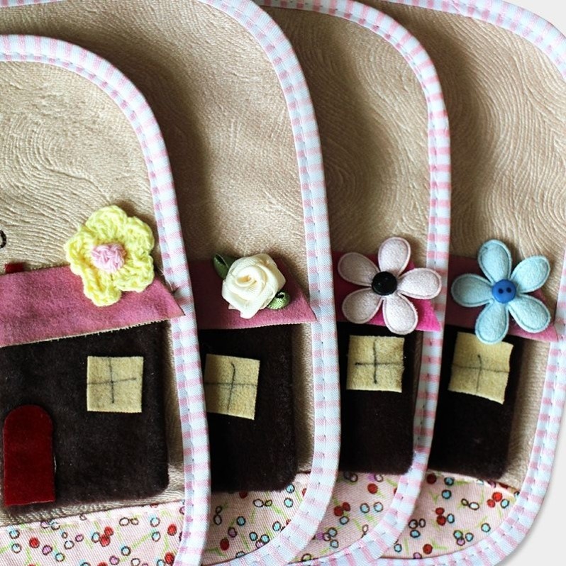 86式单开关插座布艺开关贴客厅卧室墙面防脏贴立体墙贴田园保护套