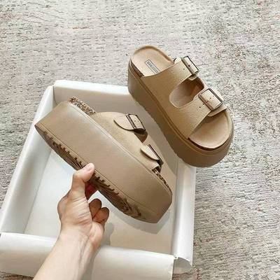 2025新款厚底凉拖鞋女夏外穿