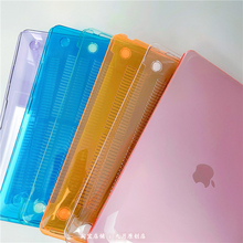 ins彩色水晶适用macbookair保护壳2020防摔m1苹果笔记本macbookpro13寸保护套macbookair15寸外壳pro16透明壳