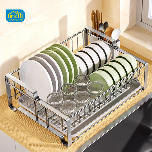 不锈钢碗碟收纳架厨房沥水碗盘架