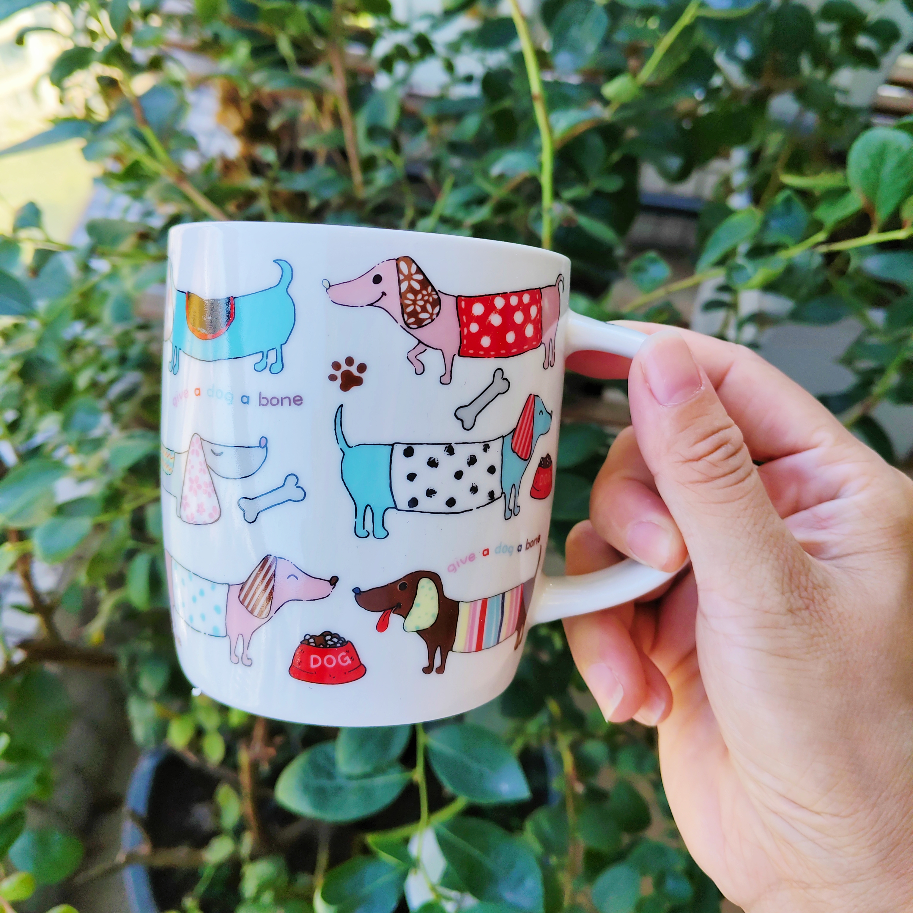 出口腊肠狗狗马克杯可爱宠物狗设计陶瓷杯子350ml儿水杯