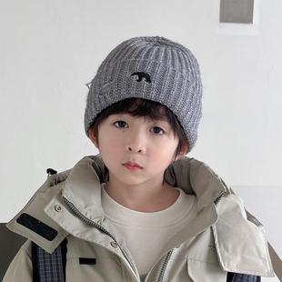 韩版儿童毛线帽男童针织帽子秋冬季女童男孩套头帽护耳百搭保暖潮