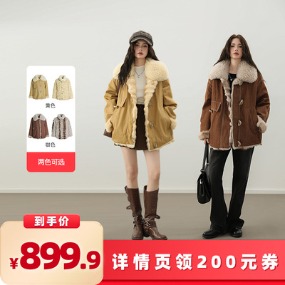 【所有女生的衣橱直播间】别素 兔毛工装风两面穿派克外套