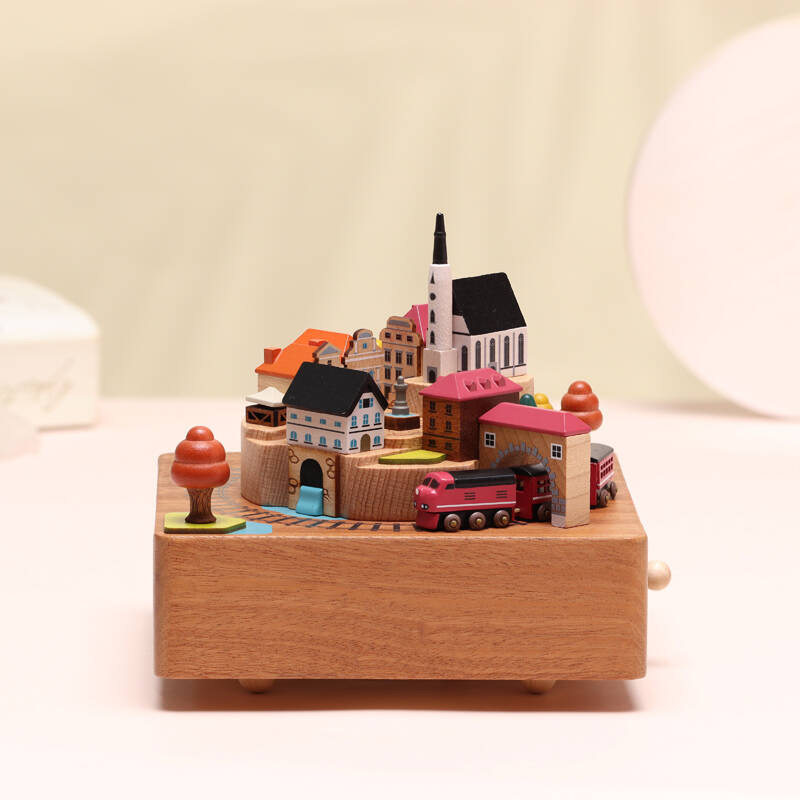 台湾jeancard音乐盒森活木趣秋季火车小孩子可爱生日儿童节礼物