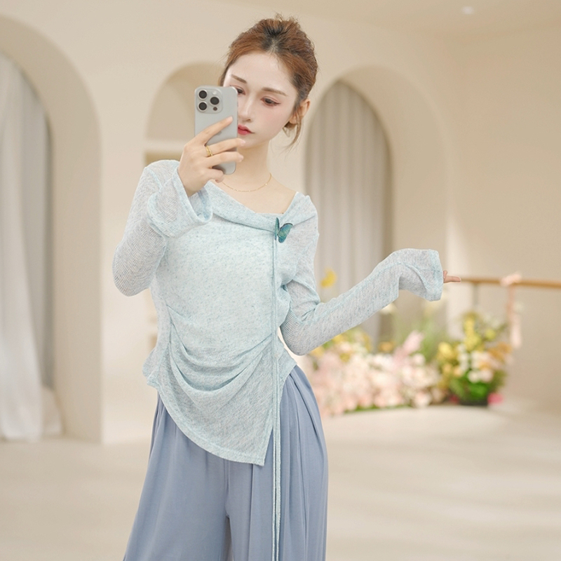 舞蹈服女成人上衣练功跳舞