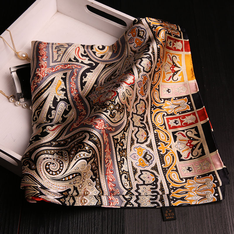 真丝围巾春秋桑蚕丝丝巾披肩