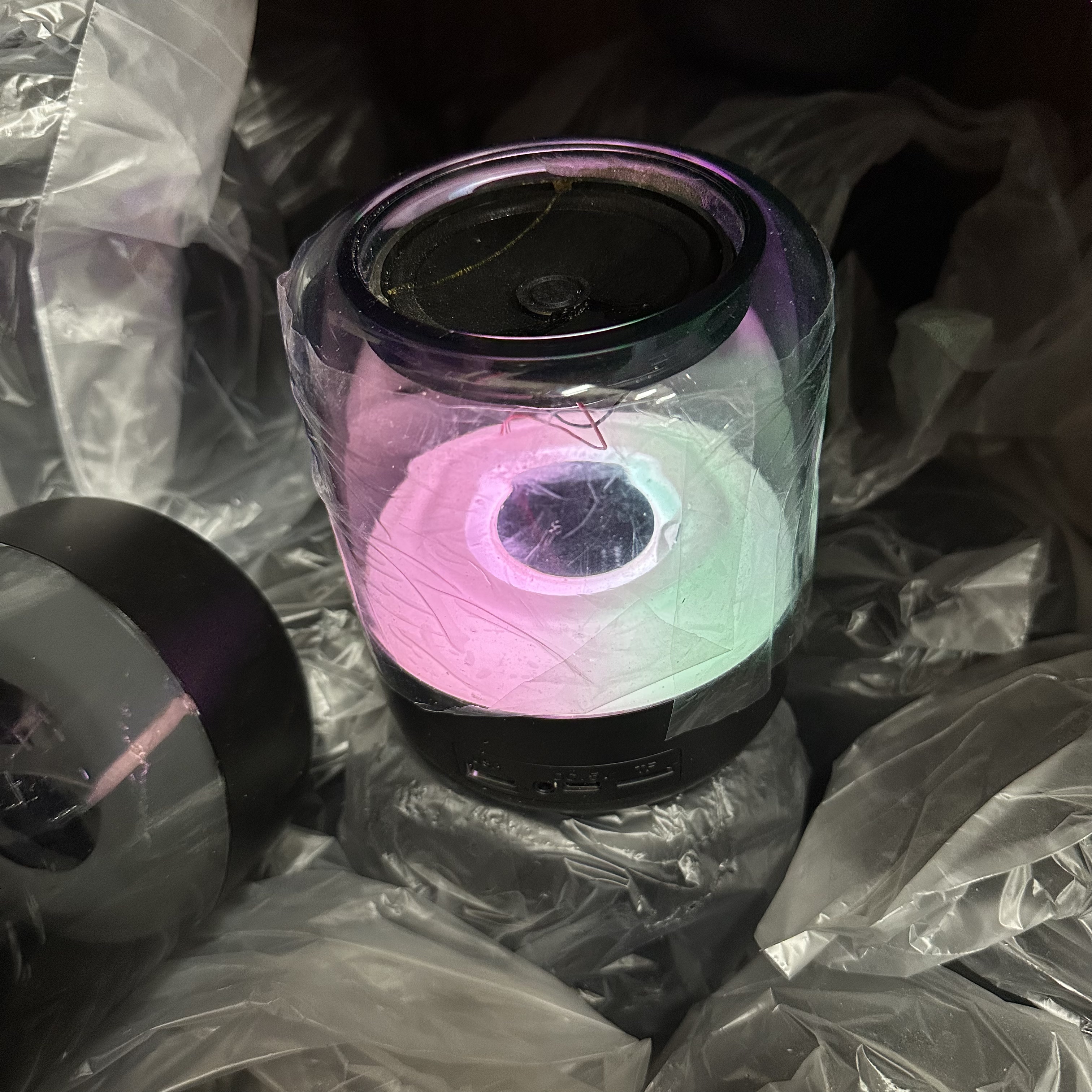 琉璃蓝牙音箱 缺顶盖喇叭松动 不包好坏处理DIY