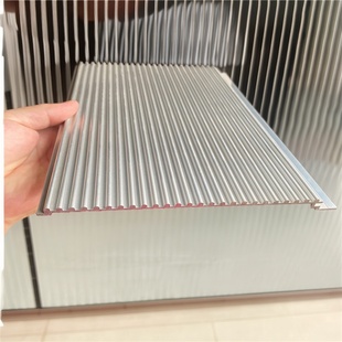 波浪铝板长城铝单板格栅幕墙门头招牌凹凸欧派波纹金属铝合金型材