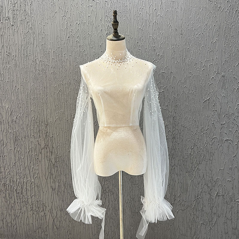 新娘轻婚纱披肩女夏季配裙子