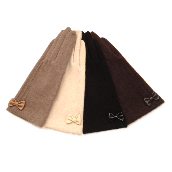 兔羊毛短款分指出行显瘦保暖手套