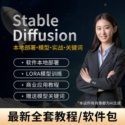 2024新课Ai绘画软件stable diffusion远程安装模型训练中文SD教程