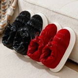 Тапочки, зимняя нескользящая обувь на платформе, флисовые удерживающие тепло туфли