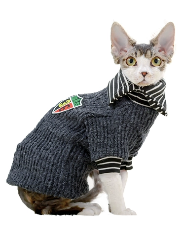 Немецкая одежда для кошек британский колледж вкусает короткая домашняя одежда безволосочной одежды